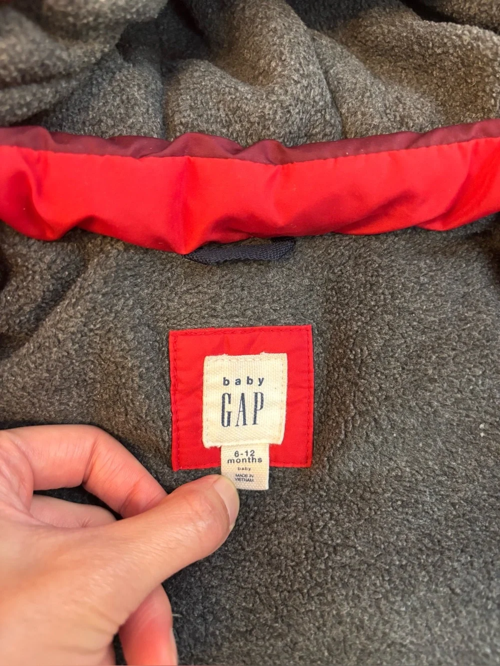 BabyGap Puffer Hooded Jacket 6-12mo